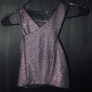 glittery crop top💜